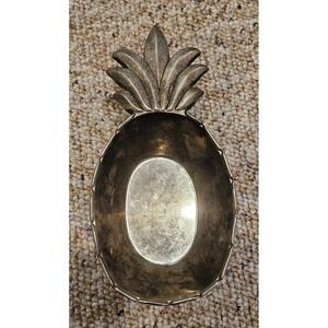 Vintage GODINGER Pineapple Shaped Silver Plated Trinket Dish‎ Candy Nut Bowl